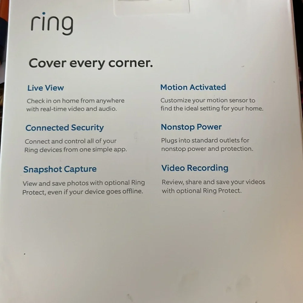 Ring Indoor Cam Plug in security camera - Picture 2 of 3